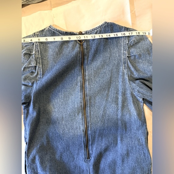 Free People Denim Mini Dress - NWOT, Size S - Picture 9 of 13